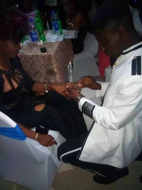 Two Final Year Students Of UNIABUJA Got Engaged At A Departmental Dinner [See Photo]